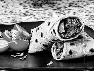 Chicken Afghani Tikka Roll