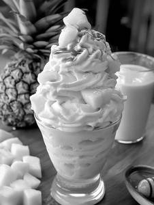 Pineapple Dbl Scoop Icecream [lc]
