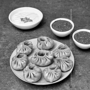 Cheese & Corn Punjabi Masala Momos