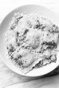 Basil Pesto Spinach Corn Ravioli