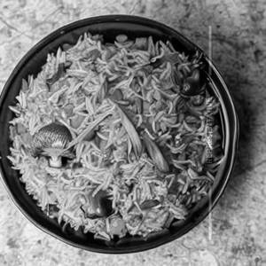 Mushroom Manchurian Fried Rice