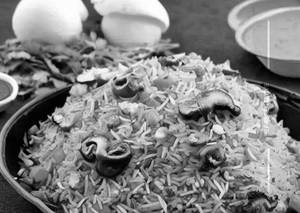 Schezwan Mushroom Fried Rice