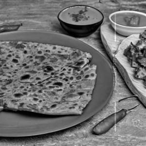 Jamaican Matar Paneer Paratha