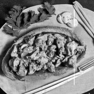 Creamy chicken mushroom on toast