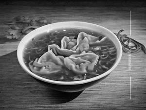 Veg Mala Wonton Soup