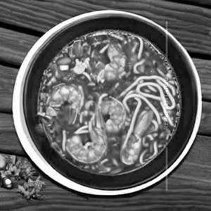 Prawns Dan Dan Noodles Soup