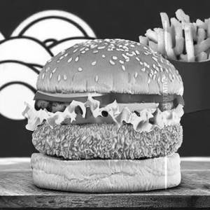 Cheesy Chicken Patty Burger