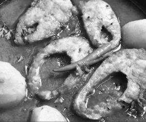 Rahu Fish Curry With Tomato Potato