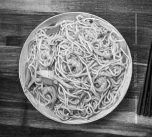 Prawns noodles hakka