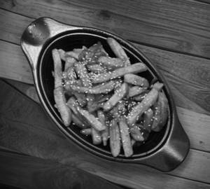 Honey chilli potato