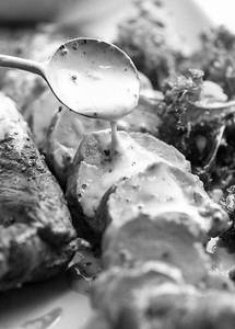 Pork With Soya Sauce And Mustard Sauce