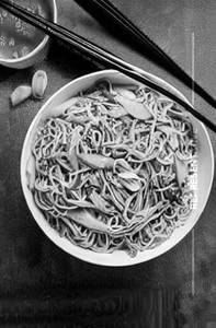 Egg noodles hakka