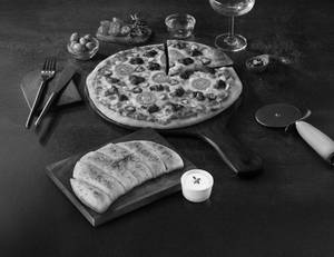 BBQ Chicken Pizza [10" Large] + Garlic Bread & ...