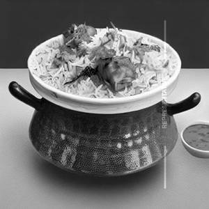 Dum Fish Biryani & Raitha (Half)