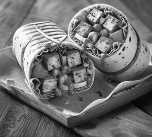 Paneer tikka wrap
