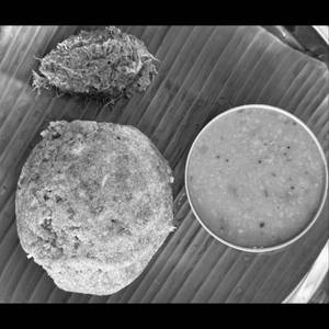 Ragi Ball (medium size) with Pappu And Chutney