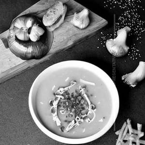 Veg roasted garlic mushroom soup