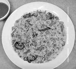 Veg mushroom fried rice