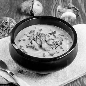 Chicken roasted garlic mushroom soup
