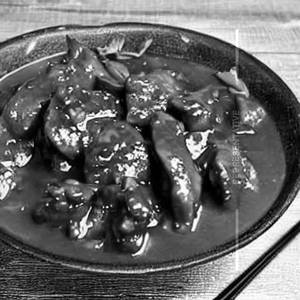 Pork in oyster sauce dry gravy
