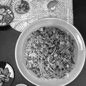Mushroom Schezwan fried rice