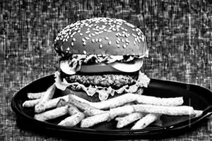 Schezwan Chicken Burger