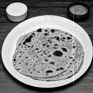 Plain Paratha with  achar