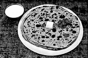 Veg stuffed paratha