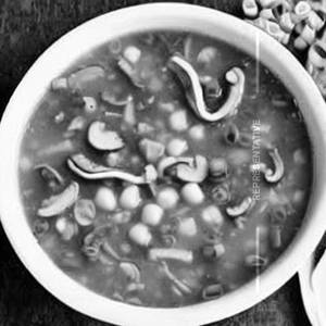 Pork mushroom corn soup