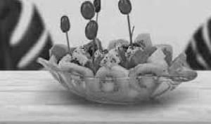 Cut fruit platter