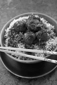 Chicken Fried Rice Manchurian Bowl