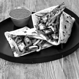 Peri peri paneer wrap & Cheese Loaded Fries
