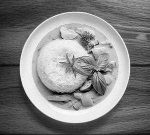 Prawn Thai Green Curry With Steamed Rice