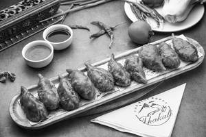 Corn & Cheese Pan Fried Momo