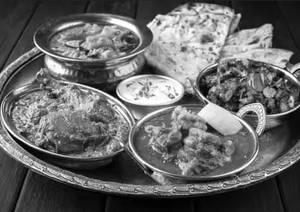 Chicken & Katla Fish 2 In 1 Combo Thali
