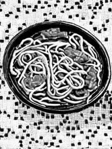 Noodles Soup Half