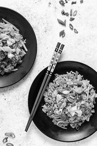 Singapore Chicken Fried Rice