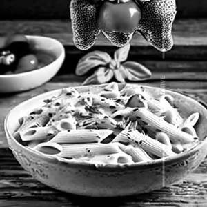 Veg Penne Pasta White Sauce