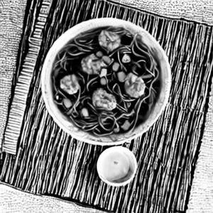 Prawns Manchurian Noodles