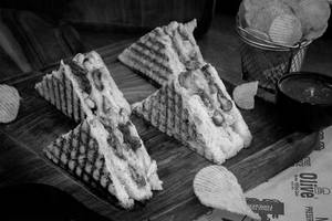 Veg Old Madras Club Sandwich