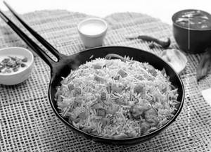 Chilly Garlic Chicken Fried Rice