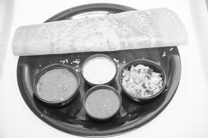 Cheese masala dosa