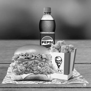 Zinger Pro Burger & Popcorn Meal