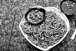 Veg Schezwan Manchurian Noodles