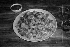 Prawns Ginger Capsicum Noodles