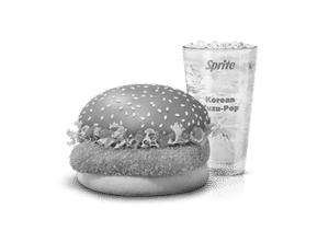 Korean Mc Spicy Paneer Burger +Korean Yuzu- Pop Sprite Combo