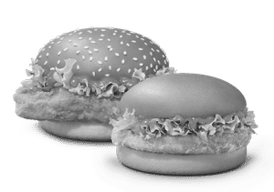 Korean Chicken Surprise Burger + Korean Mc Spicy Chicken Burger