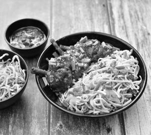 Schezwan Chicken Lollipop Noodles Bowl