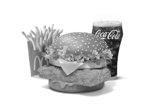 Korean Mc Spicy Premium Chicken Burger Combo (M)