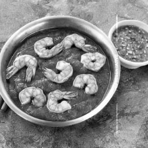 Prawns In Green Sauce